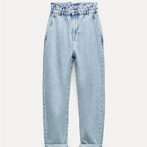 HIGH-WAISTED PAPERBAG BAGGY JEANS Z1975